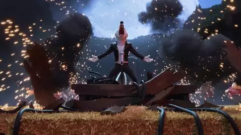 AI Video from prompt: A dynamic Pixar-style sequence where a wolf voca