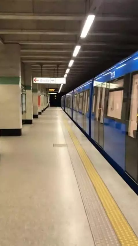 AI Video from prompt: First-person perspective: walking along the plat