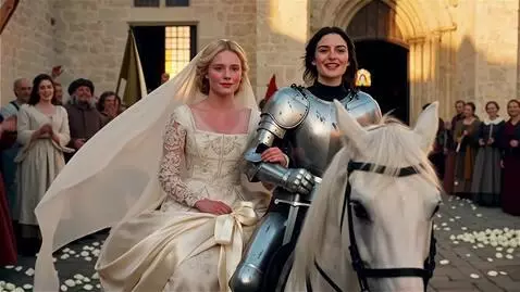 AI Video from prompt: unauthorized lesbian wedding: the girl is the yo