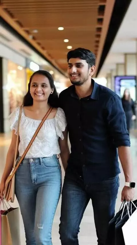 AI Video from prompt: Make them doing shoping watching movies.
