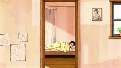 AI Video from prompt: Studio Ghibli watercolor style only. Soft waterc