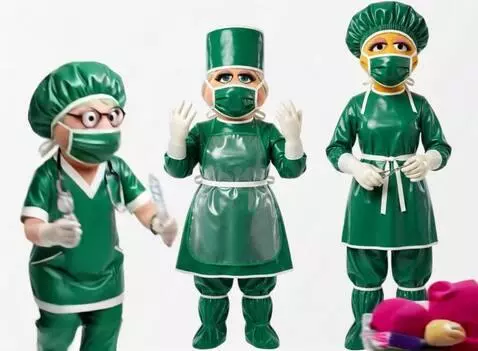 AI Video from prompt: They begin an operation in the operating room, o