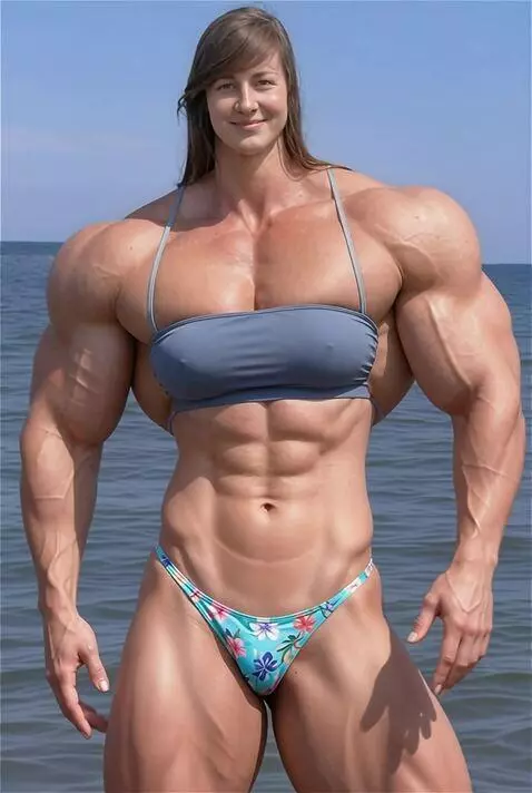 AI Video from prompt: This person is a 7-foot-tall 18-year-old female 