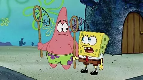AI Video from prompt: Spongebob,  and sonic vs patrick arguing spongeb