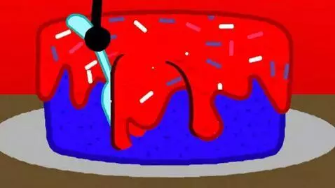 AI Video from prompt: Happy birthday meowl! Meowl and friends eats cak