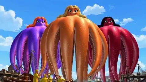 AI Video from prompt: Finding Nemo 2D animated Cartoon style Annie the