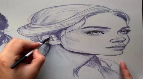 AI Video from prompt: The figure blows an air kiss to the camera.