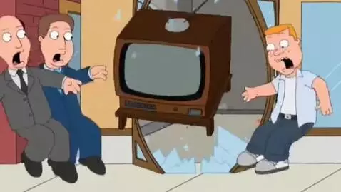 AI Video from prompt: Tv family guy lost episode black splash sneakers
