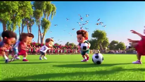 AI Video from prompt: Create a 7–8 minute cinematic 3D cartoon animati