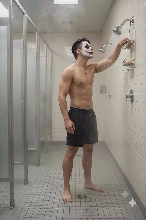 AI Video from prompt: Have him showering