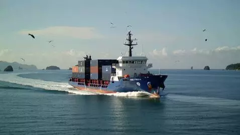 AI Video from prompt: a ship on sea