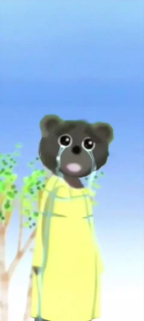AI Video from prompt: Little brown bear screaming