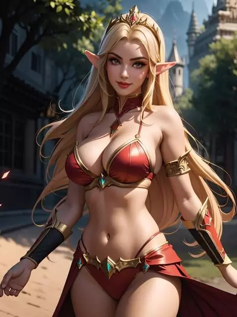 AI Video from prompt: he girl gazes tenderly into the camera and grace