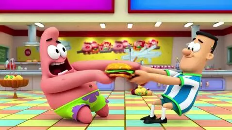 AI Video from prompt: Genera a patricio estrella peleando con Lionel M
