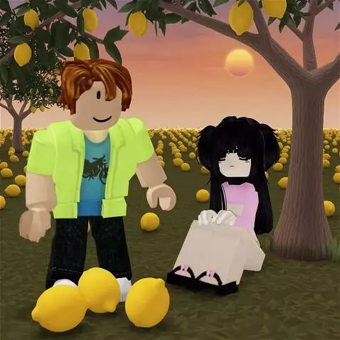 AI Video from prompt: Roblox style 3D animation. Two characters from t
