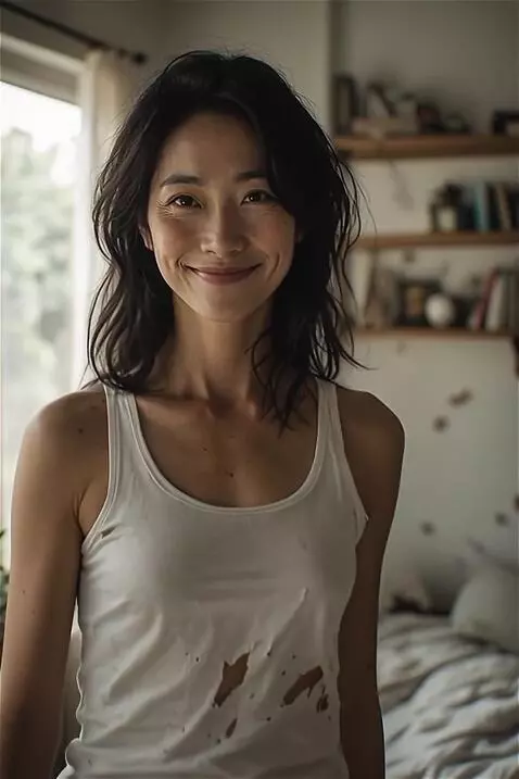 AI Video from prompt: the woman walks towards the camera. she has a mi