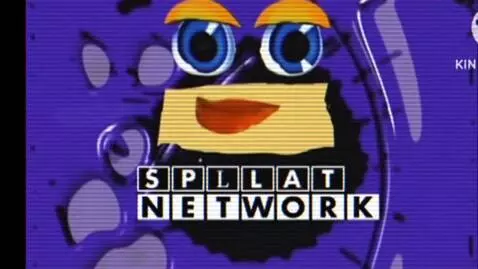 AI Video from prompt: headless splaat network signing on 2012 vhs effe