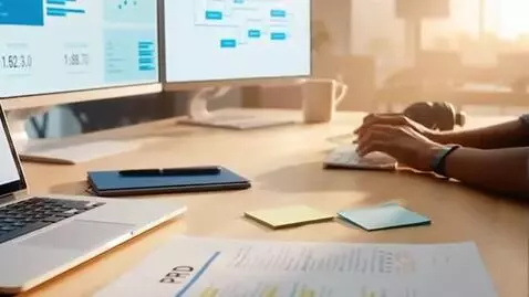 AI Video from prompt: **Prompt:**  A young product manager is working 