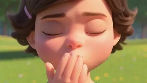AI Video from prompt: Blow a Kiss.
