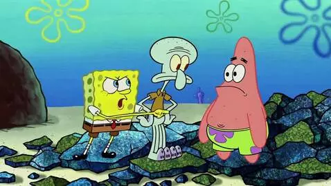 AI Video from prompt: Spongebob and patrick arguing spongebob says "Fr