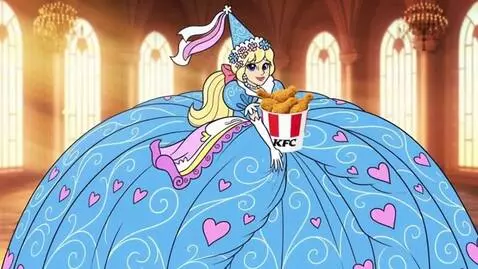 AI Video from prompt: Princess Megan Williams KFC Commercial