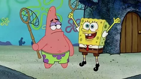 AI Video from prompt: Spongebob and sonic says "FREAK YOU PATRICK!!!" 
