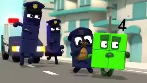 AI Video from prompt: number four steal labubus and police come back t