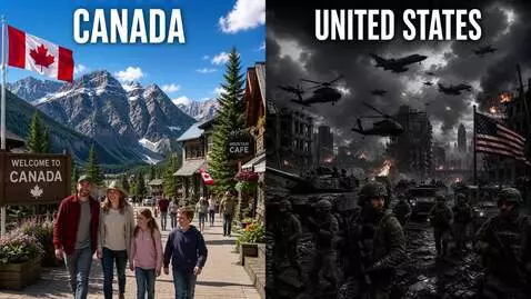 AI Video from prompt: Canada Is A Very Friendly Country & United State