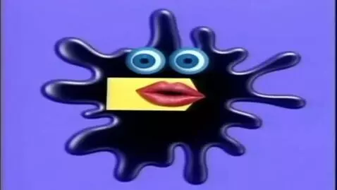 AI Video from prompt: On a static light violet background, a black ink