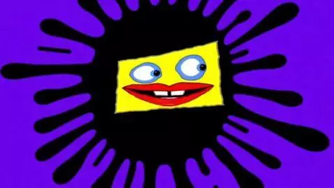 AI Video from prompt: An purple screen, an black ink spills the screen