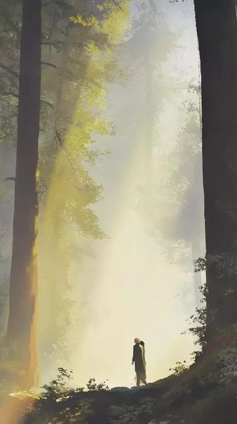 AI Video from prompt: The couple walks towards each other, and the cam