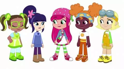 AI Video from prompt: Strawberry Shortcake says “Well, I'll tell you h
