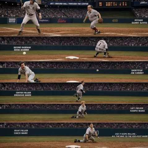 AI Video from prompt: Scene: Hyperrealistic baseball chaos Characters: