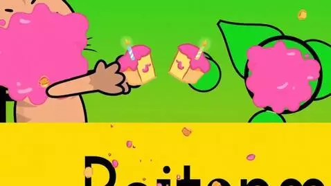 AI Video from prompt: Orange kat says 'ITS MY CAKE!' And carl the cat 