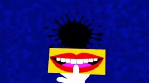 AI Video from prompt: First: A Background Starts With Purple Static. S