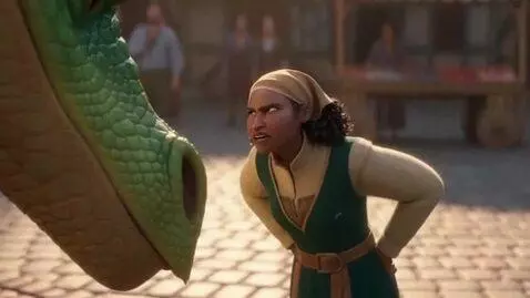 AI Video from prompt: a comical and hyper realistic Blender CGI animat