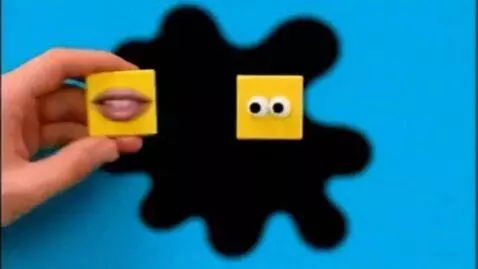 AI Video from prompt: Make a Blue Background Then Black Splat The. put
