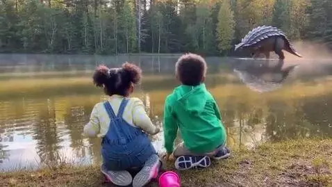AI Video from prompt: A recording on the POV cellphone, mother recordi