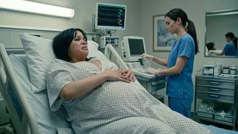 AI Video from prompt: An extremely bloated and swollen American woman 
