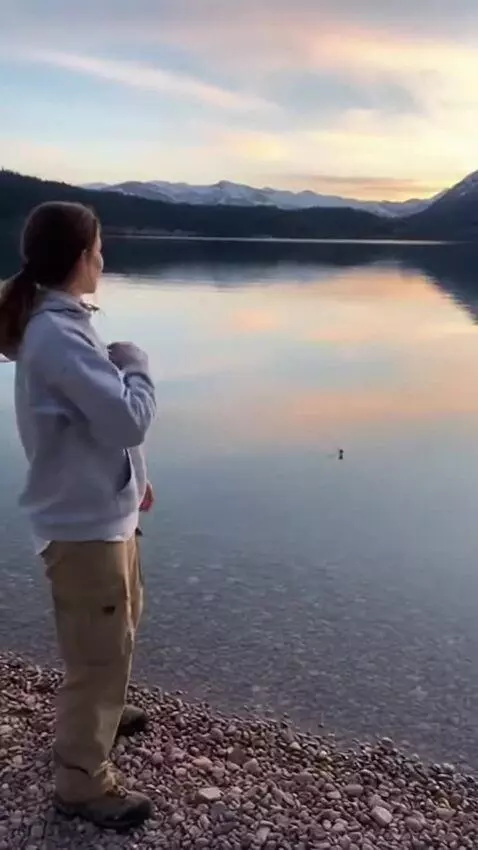 AI Video from prompt: Steine werfen