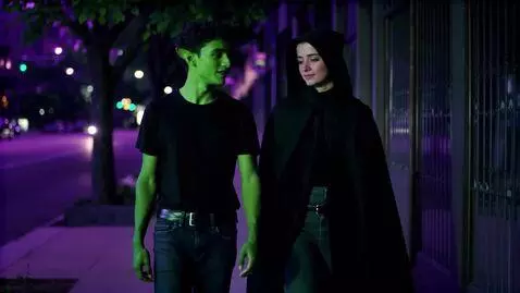 AI Video from prompt: Beast Boy and Raven hear the music playing Space