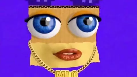 AI Video from prompt: a talking cardboard-looking face with realistic 