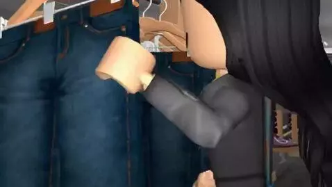 AI Video from prompt: She has no pants (except for her underpants), go