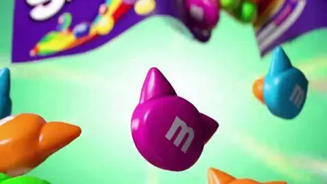 AI Video from prompt: Skittles Meowlxtreme Meowlings Kitty shaped Skit