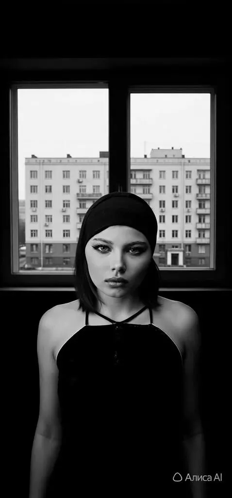 AI Video from prompt: posing in a dark room,