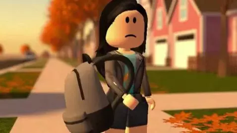 AI Video from prompt: She carefully walks home with trapped air, Becau