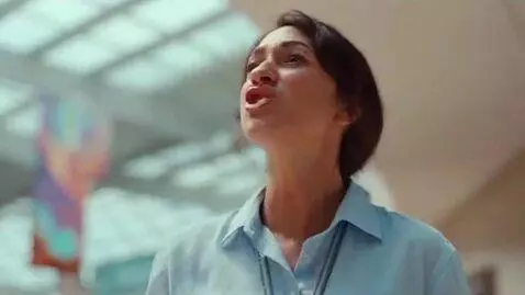 AI Video from prompt: a comical movie scene with various shots of a la
