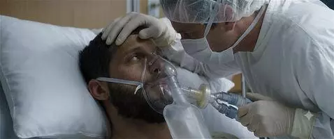 AI Video from prompt: The patient looks into his doctors eyes, you can