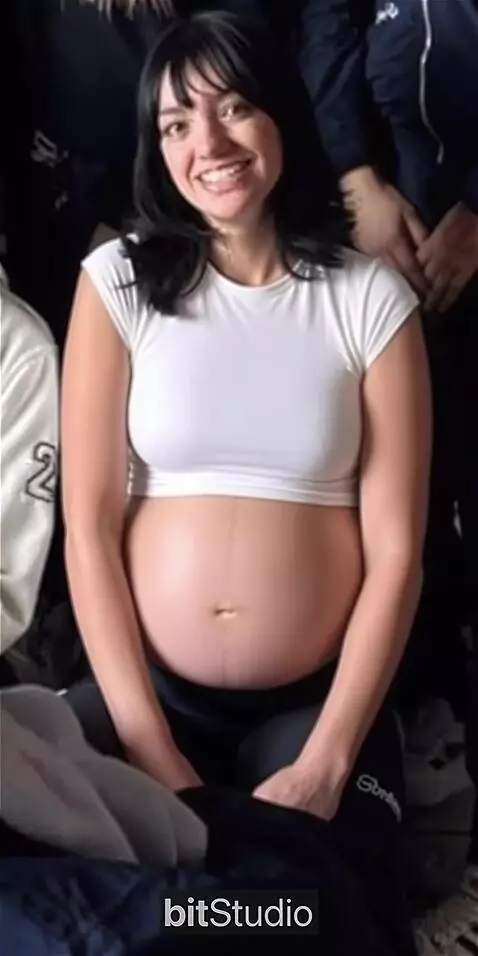 AI Video from prompt: Girl realistic belly inflation