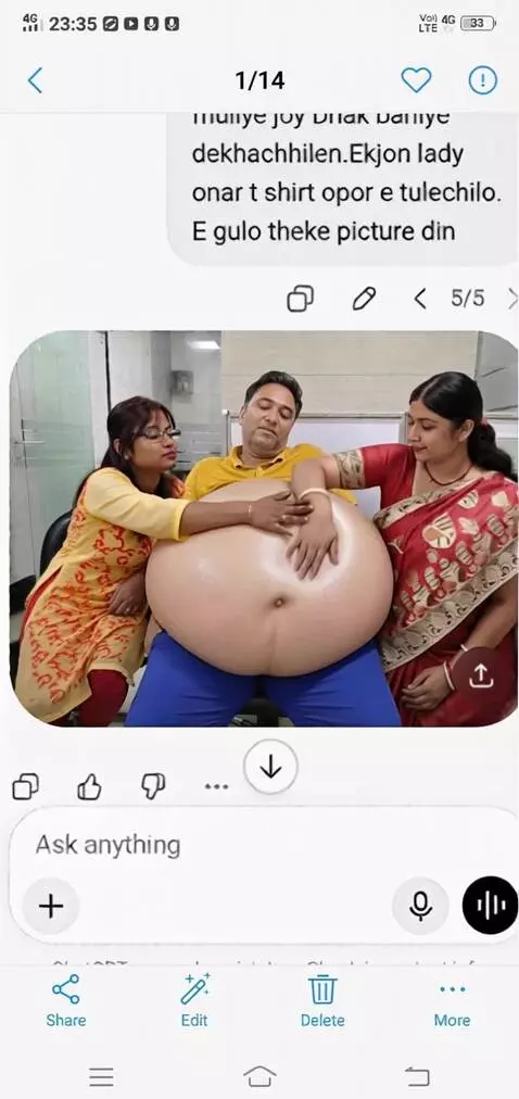 AI Video from prompt: Create a video where one lady is rubbing her rig